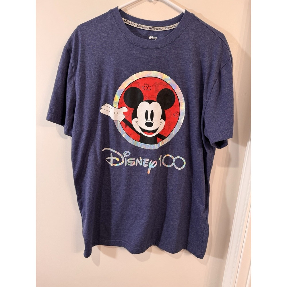 Disney 100‎ 100th Anniversary Mickey Mouse Adult L Two-Sided Graphic T-Shirt